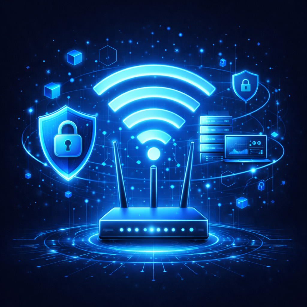 Wireless router representing on-demand support