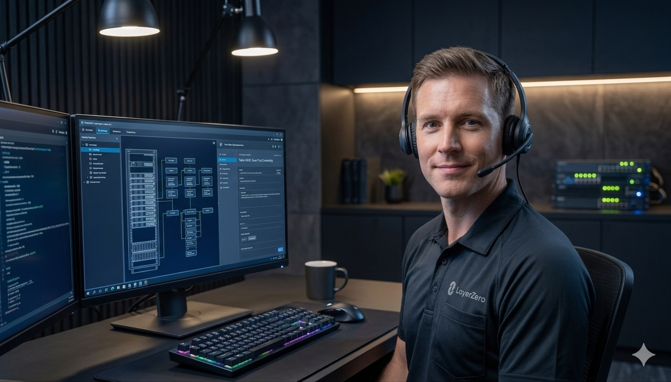 Layer Zero help desk technician supporting clients